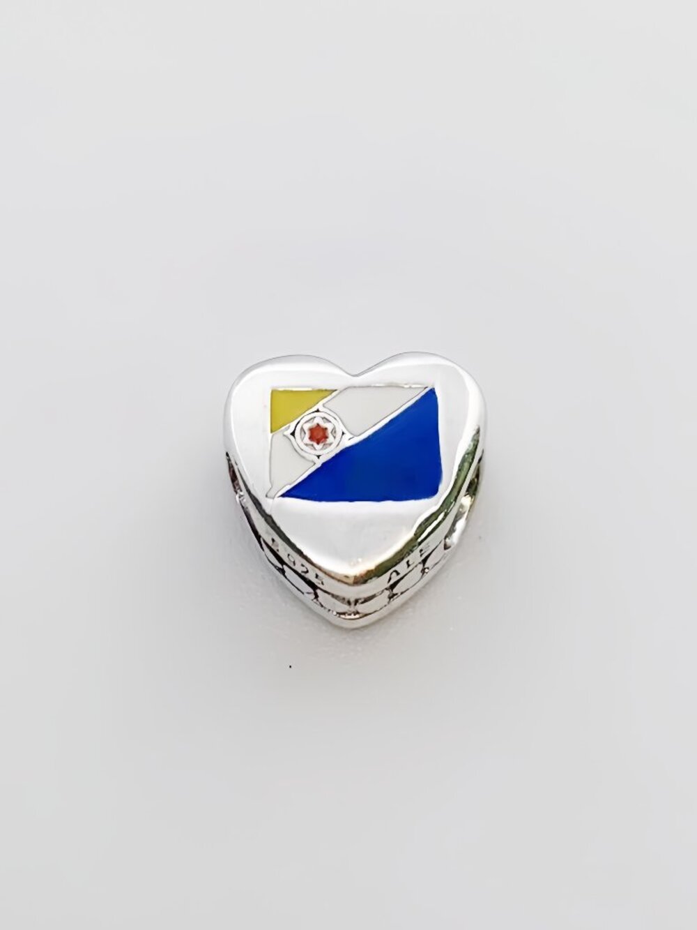 Pandora Bonaire Flag Heart Charm